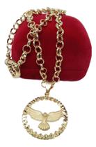 Colar Feminina Pingente Portuguesa 3mm Banhado a Ouro Colar Feminina Pingente Portuguesa 3mm Banhado a Ouro