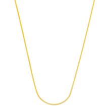 Colar Feminino 45cm De Ouro 18k Veneziana Elo Duplo