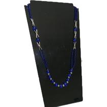 Colar Feminino Azul Brilhante Colar Feminino Azul Brilhante