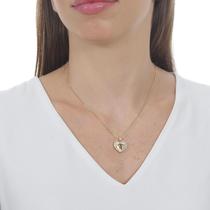 Colar Feminino Banhado a Ouro 18k Gargantilha com Pingente