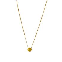 Colar Feminino Banhado a Ouro 18K Semijoia Pingente Redondo Orgânico P 40 cm Ciela Colar Feminino Banhado a Ouro 18K Semijoia Pingente Redondo Orgânico P 40 cm Ciela