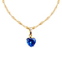 Colar Feminino Banhado Zirconia Aço Inox delicado presente moda qualidade premium