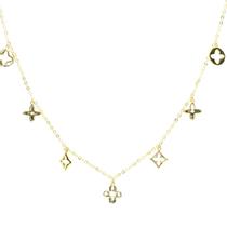 Colar Feminino BLV Banhado a Ouro Virginia Dourado Colar Feminino BLV Banhado a Ouro Virginia Dourado