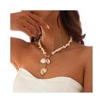 Colar Feminino Boêmio Com Pingente De Concha E Estrela-do-mar, Choker Clássico IngeSight, Joia De