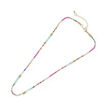 Colar Feminino Boho Arco-Íris - Gargantilha Colorida com Miçangas