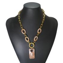 Colar Feminino Choker Corrente Moda Blogueira Várias Cores - colar 0031 Colar Feminino Choker Corrente Moda Blogueira Várias Cores - colar 0031