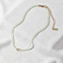 Colar Feminino Choker Cristais Verde Claro Colar Feminino Choker Cristais Verde Claro