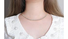 Colar Feminino Choker Gargantilha ajustável banhado a ouro 18 k