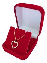Colar Feminino com pingente Coração Banho de Ouro 18k Colar Feminino com pingente Coração Banho de Ouro 18k