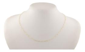 Colar Feminino Coração 50 Cm 3 Mm Ouro 18k 750. Certificado Amarelo