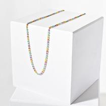 Colar Feminino Curto Bolinhas Coloridas