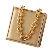 Colar Feminino De Aço Inoxidável Branco Com Corrente Joia Da Moda À Prova d'Água Para Festas E