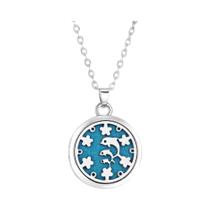 Colar Feminino De Aço Inoxidável Com Difusor De Óleo Essencial Árvore Da Vida, Pingente De Medalhão