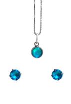 Colar Feminino de Prata 925 45 Cm Brinco Conjunto corrente Kit colar 216 Colar Feminino de Prata 925 45 Cm Brinco Conjunto corrente Kit colar 216