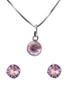 Colar Feminino de Prata 925 45 Cm Kit corrente Brinco colar gargantilha 603