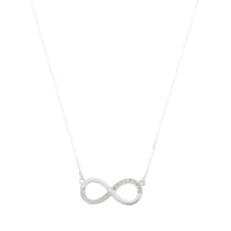 Colar Feminino De Prata 925 Veneziana Com Símbolo Do Infinito