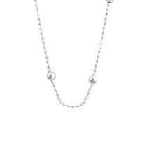 Colar Feminino de Prata Corrente Bolinha