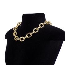 Colar feminino dourado choker presente