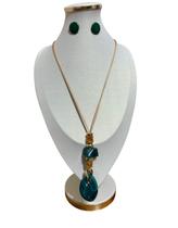 Colar Feminino Elegante C/ Brinco Tendencia Presente Luxury Colar Feminino Elegante C/ Brinco Tendencia Presente Luxury