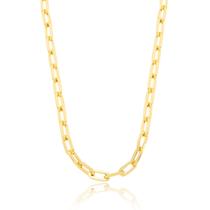 Colar Feminino Elos de Luxo Grosso Banhado a Ouro 18K Colar Feminino Elos de Luxo Grosso Banhado a Ouro 18K
