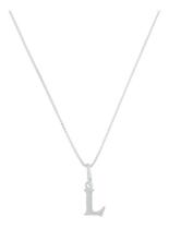 Colar Feminino Em Prata 925 Com Letra L Inicial Nome Colar Feminino Em Prata 925 Com Letra L Inicial Nome