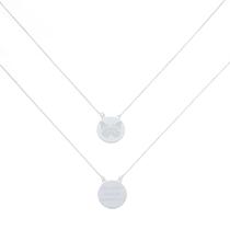 Colar Feminino Escapulário Borboleta Em Prata 925