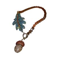 Colar Feminino Estilo Medieval Com Fivela De Strass Em Formato De Pinha, Joia De Luxo Leve Para