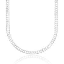 Colar Feminino Grumet Dupla Fino 4,8mm Banhado A Prata 925