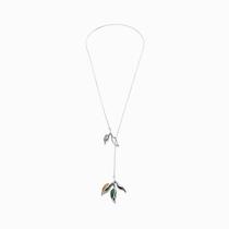 Colar feminino heliconia banho prata pedras naturais ultimas peças ap Colar feminino heliconia banho prata pedras naturais ultimas peças ap