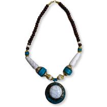 Colar Feminino Indiano Com Pingente Moda Boho Colar Feminino Indiano Com Pingente Moda Boho