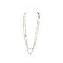 Colar feminino Jokimu, pingentes longos, imitação de pérolas em camadas Colar feminino Jokimu, pingentes longos, imitação de pérolas em camadas