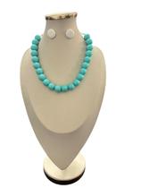 Colar Feminino Kit Com Brinco 22 Bolas Em Resina