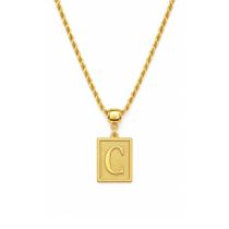 Colar Feminino Letras - Banhado em Ouro 18k