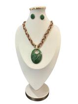 Colar Feminino Maxi Kit C/brinco Fio Encerado E Resina Lindo Colar Feminino Maxi Kit C/brinco Fio Encerado E Resina Lindo
