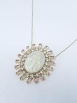 Colar Feminino Medalha Nossa Senhora Das Graças Madrepérola Colar Feminino Medalha Nossa Senhora Das Graças Madrepérola