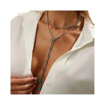 Colar Feminino Moderno Com Pingente De Borla Lacteo 4 Estilos Sexy Punk Geométrico Irregular