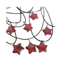 Colar Feminino Moderno Com Pingente Hexagonal De Pedra Natural: Quartzo Rosa, Opala, Estrela, Colar Feminino Moderno Com Pingente Hexagonal De Pedra Natural: Quartzo Rosa, Opala, Estrela,