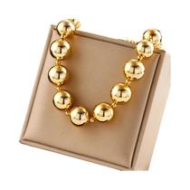 Colar Feminino Moderno De Aço Inoxidável Com Corrente De Bolinhas XIYANIKE 316L Joia Simples Para Colar Feminino Moderno De Aço Inoxidável Com Corrente De Bolinhas XIYANIKE 316L Joia Simples Para