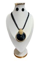 Colar Feminino Moderno Elegante Luxo Resina Sofisticado