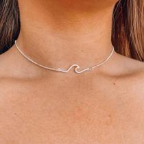 Colar Feminino Onda do Mar Summer a Prata 925