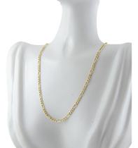 Colar Feminino Ouro 18k 750 Grumet 3x1 2.4 45 Cm Certificado