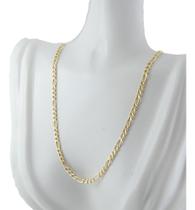 Colar Feminino Ouro 18k 750 Grumet 3x1 3.7 45 Cm Certificado Amarelo
