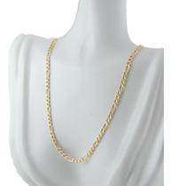 Colar Feminino Ouro 18k 750 Grumet 3x1 3.7 60 Cm Certificado Colar Feminino Ouro 18k 750 Grumet 3x1 3.7 60 Cm Certificado