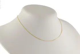 Colar Feminino Ouro 18k Corrente Veneziana 0.8 40 Cm Cordão Colar Feminino Ouro 18k Corrente Veneziana 0.8 40 Cm Cordão