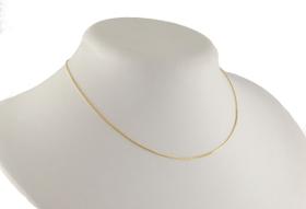 Colar Feminino Ouro 18k Corrente Veneziana 0.8 45 Cm Cordão Colar Feminino Ouro 18k Corrente Veneziana 0.8 45 Cm Cordão