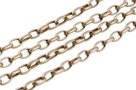 Colar Feminino Ouro 18k Elos Portugueses Alongados 4.1 45 Cm Colar Feminino Ouro 18k Elos Portugueses Alongados 4.1 45 Cm