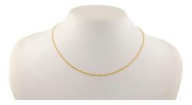 Colar Feminino Ouro 18k Grumet Diamantada 2.2 40 Cm Maciça Colar Feminino Ouro 18k Grumet Diamantada 2.2 40 Cm Maciça
