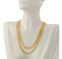 Colar Feminino Ouro 18k Grumet Diamantada 3.6 60 Cm Maciça Colar Feminino Ouro 18k Grumet Diamantada 3.6 60 Cm Maciça