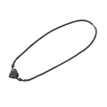 Colar Feminino Pedra Natural Hematita Coração 40Cm