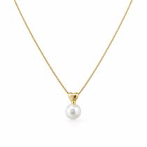 Colar Feminino Pérola Couti Banhado a Ouro18k Hipoalergênico Colar Feminino Pérola Couti Banhado a Ouro18k Hipoalergênico